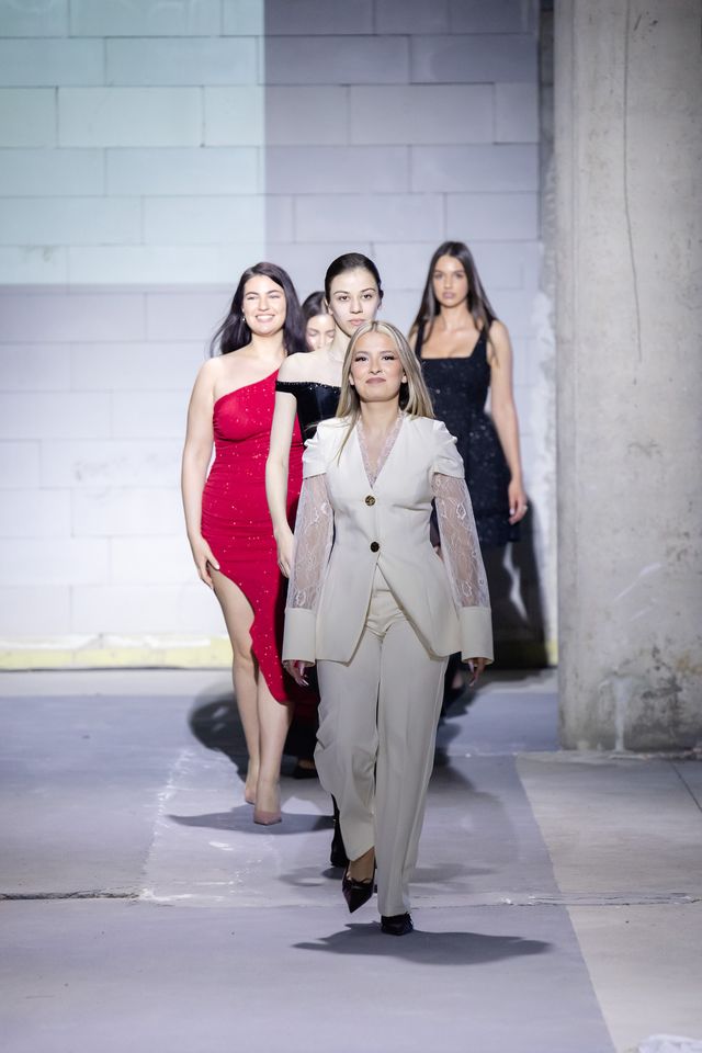 Finalistkinje konkursa studentkinje Metropolitan univerziteta Beograd: Milica Đurić, Lana Mihajlović, Jana Stanišić, i Lena Matić, kao i Andrea Bulajić studentkinja Fashion Design